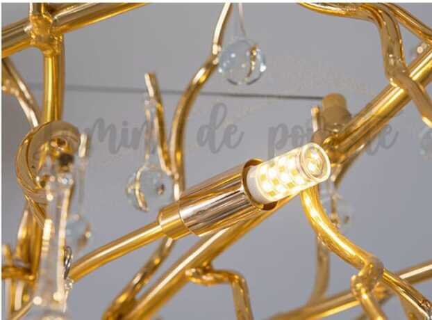 Candelabru Divino Gold 800 G9, 10 surse de iluminare